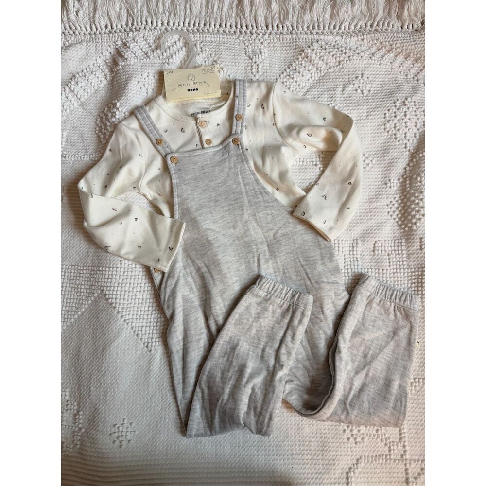Petite Maison Nono NWT 24M Organic Overalls‎